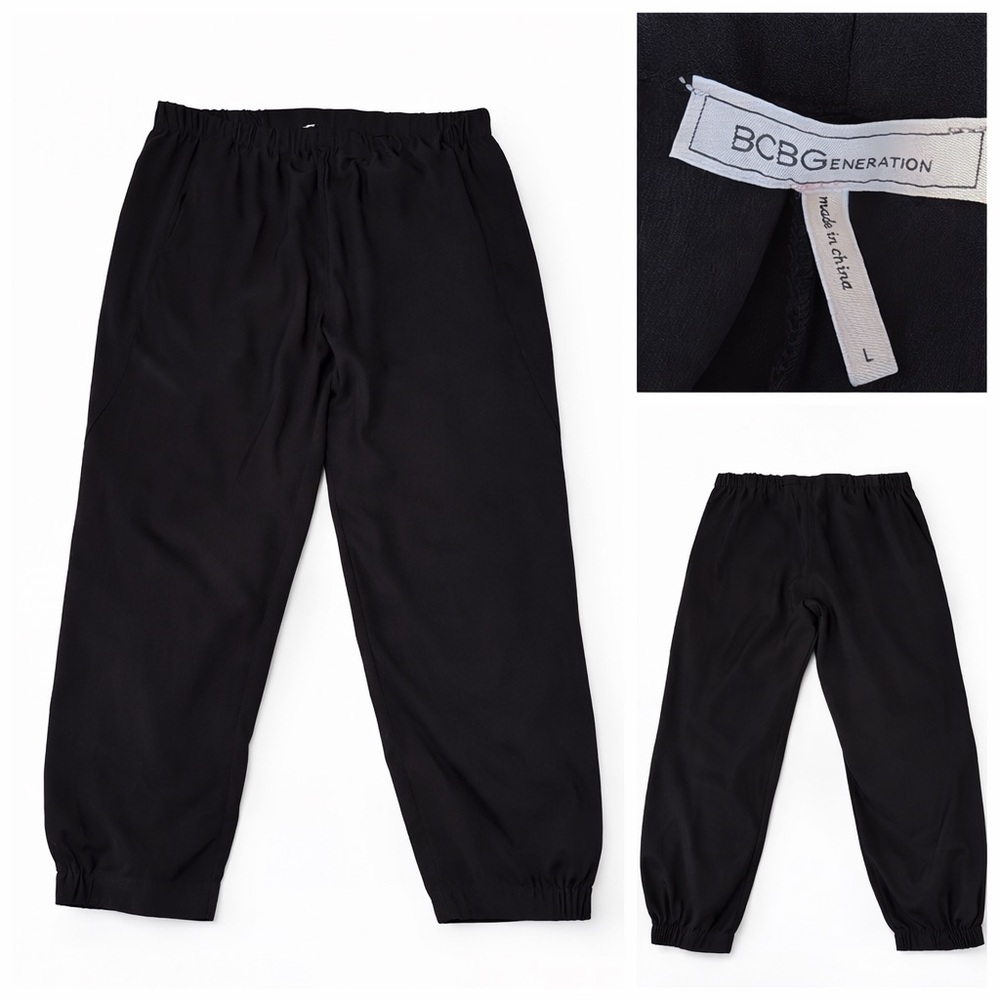 💄 BCBGeneration Black Jogger Style Pants – Size L